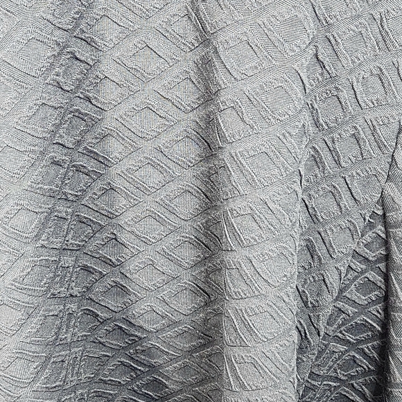 Maurices Grey Cap Sleeve Geometric Textured Material Fit & Flare Dress Sz XLarge - Picture 3 of 10